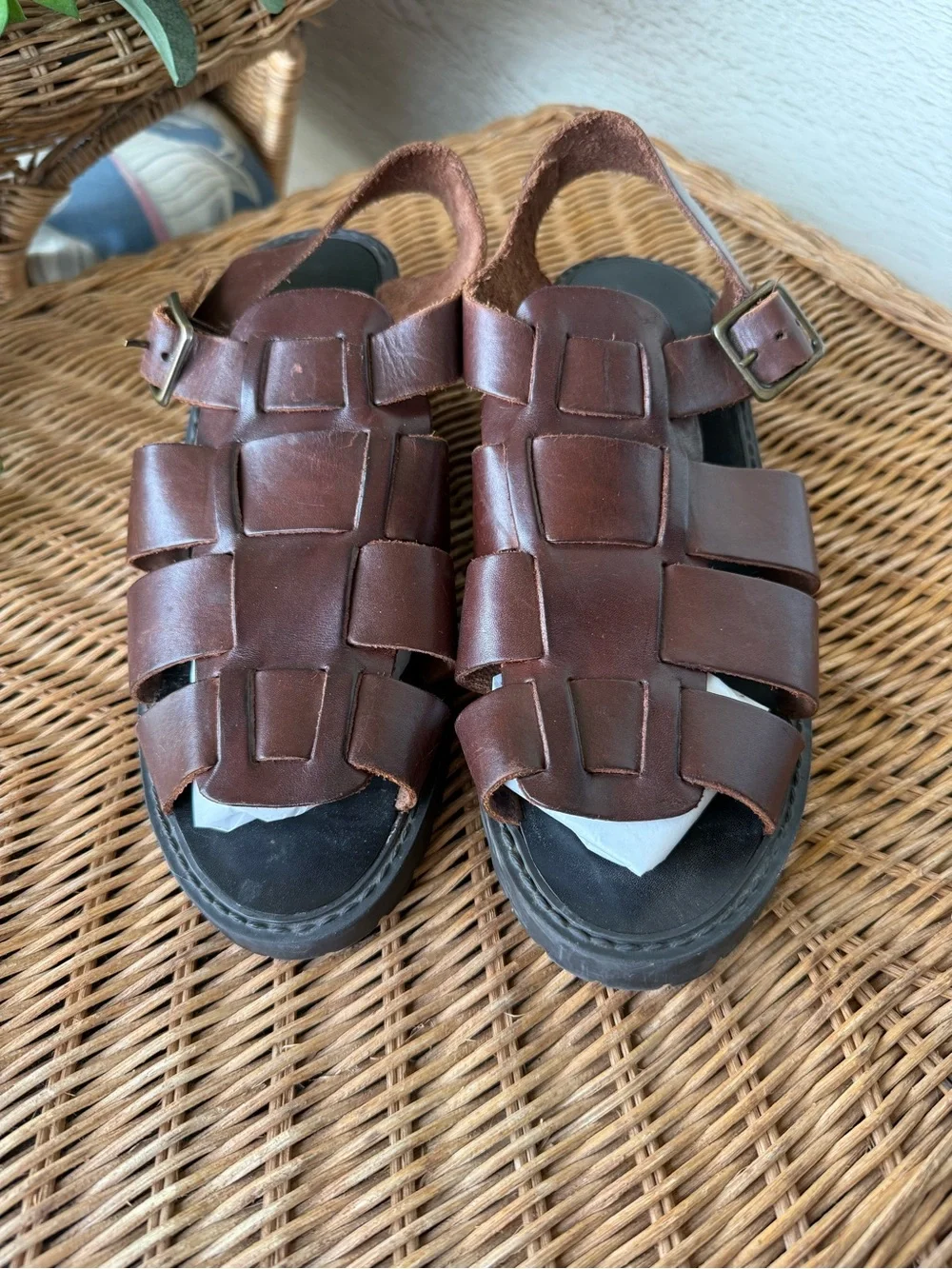 Mobility Leather Sandals - Dawn Brown - Women’s Size 10 - Heel